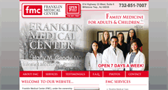 Desktop Screenshot of franklinmedicalcenternj.com